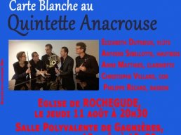 Carte Blanche au Quintette Anacrouse - Rochegude et Gagnières