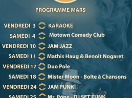 Motown Café - programme de Mars