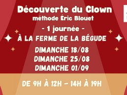 ***DÃ‰COUVERTE DE CLOWN***Stage MÃ©thode Blouet