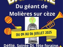 Baptême du Géant de Molières sur Cèze