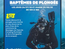 Baptêmes de plongée