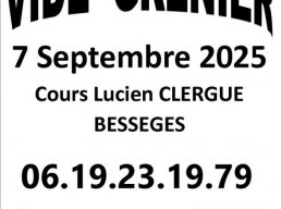 Vide grenier du Club Photo de Bessèges - 7 septembre 2025