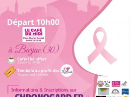 La rando rose contre le cancer du sein à Barjac