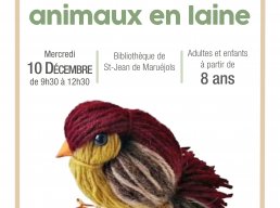 Atelier création d’animaux en laine