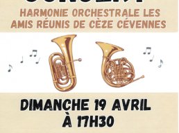Concert Harmonie orchestrale amis réunis de Cèze Cévennes