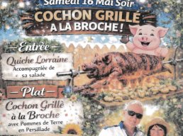 Concert et cochon à la broche à la crêperie