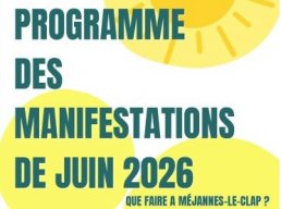 Programme juin - Méjannes-le-Clap