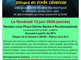 La musique des bois songes en forêt cévenole 