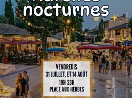 Marchés nocturne 14 Août à Méjannes le clap