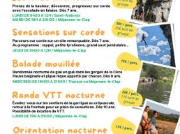 Plannings de l'été - Alex FreeRun30
