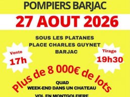 Barjac - loto des pompiers en plein air