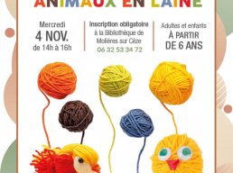 Atelier création d'animaux en laine