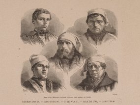 les mineurs survivants à la catastrophe de la mine  © parcours de médiation de la mine de Bessèges