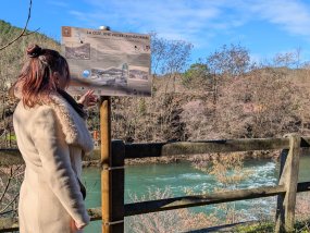 Panneau au bord de la Cèze © OT CC